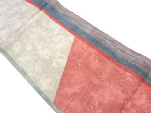 纐纈抽象模様リバーシブル洒落袋帯